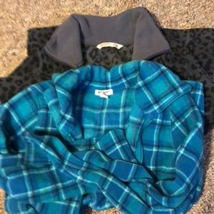2 fleece zip ups
